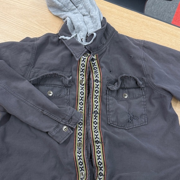 Free People Jackets & Blazers - Kids Gray Hooded Jacket